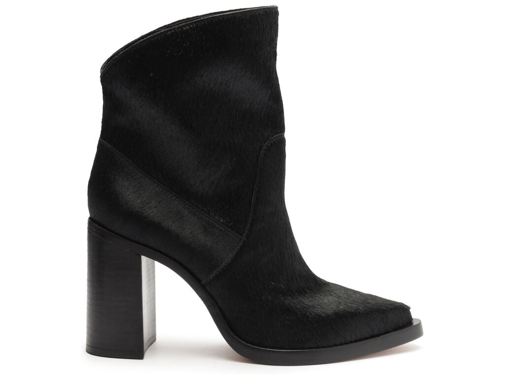 Misty Calf Hair Leather Bootie