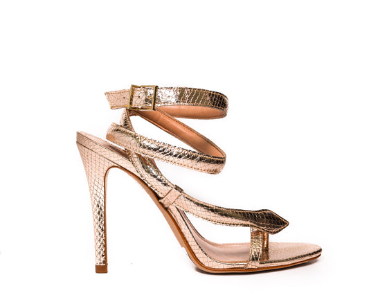 Courtney High Metallic Sandal
