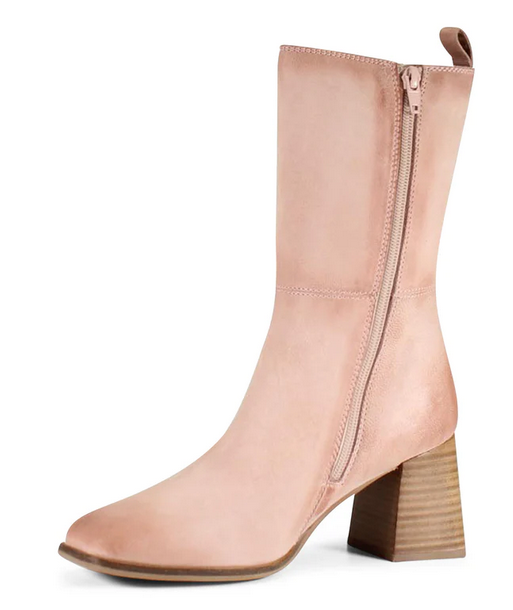 Mar Gee Baby Pink Leather Nubuck