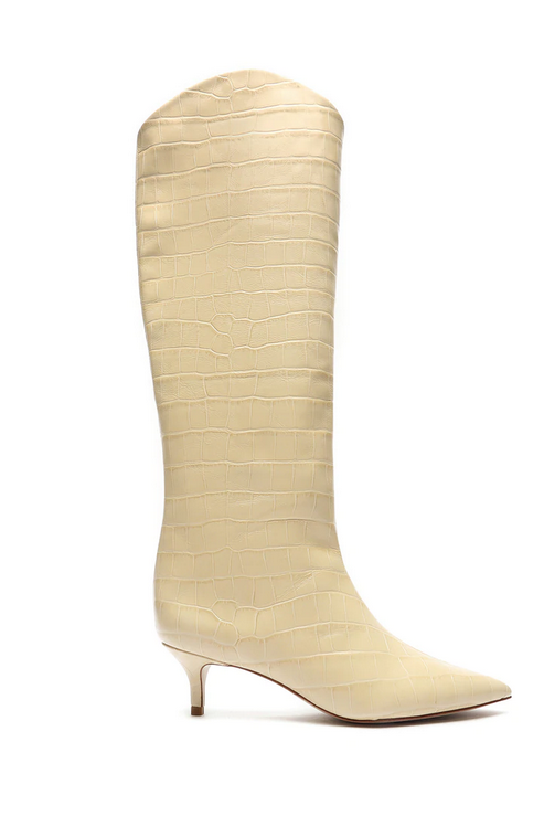 Maryana Lo Crocodile - Embossed Leather Boot