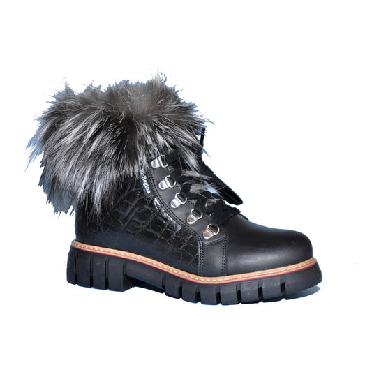 Tessa Black Hiker Boots